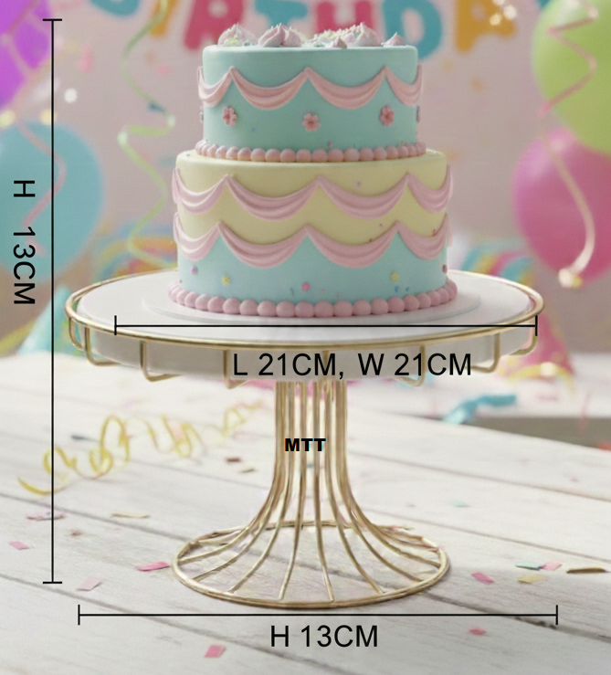 Premium Cake Stand - 8 Inch Decorative Display Stand
