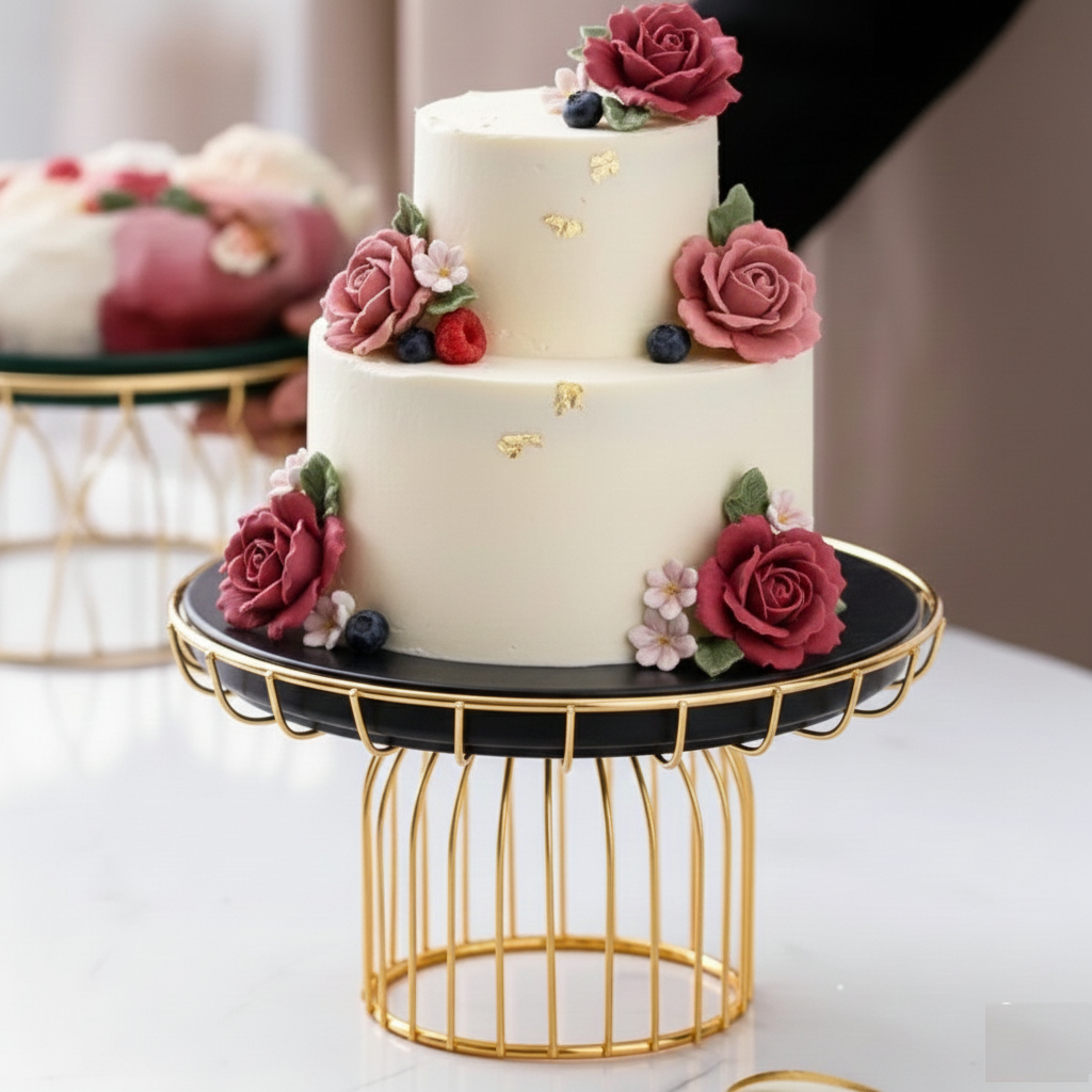 Cupcake Stand - 8 Inch Elegant Display Stand for Parties