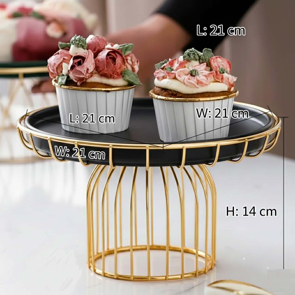 Cupcake Stand - 8 Inch Elegant Display Stand for Parties