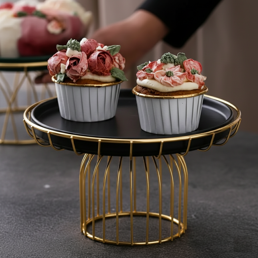 Cupcake Stand - 8 Inch Elegant Display Stand for Parties