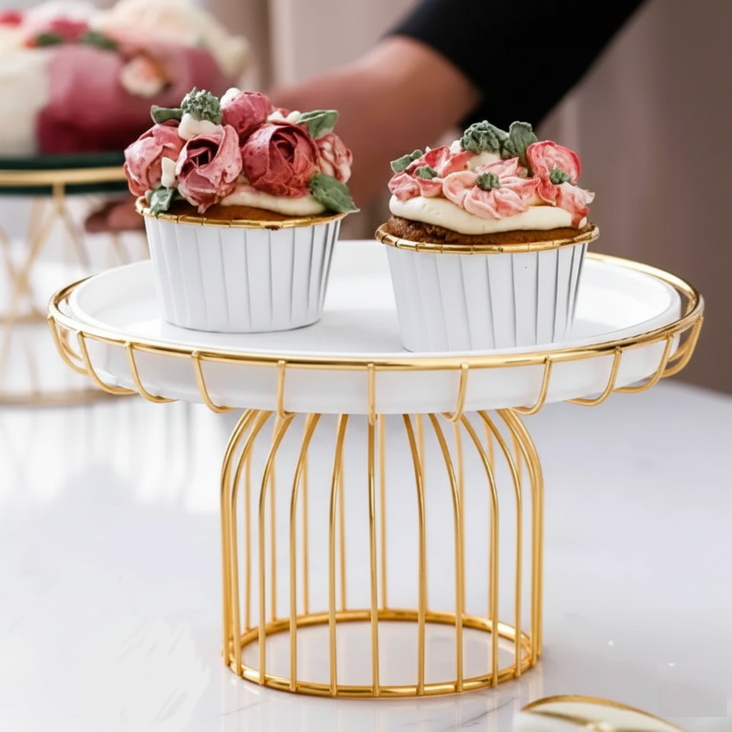 Cupcake Stand - 8 Inch Elegant Display Stand for Parties